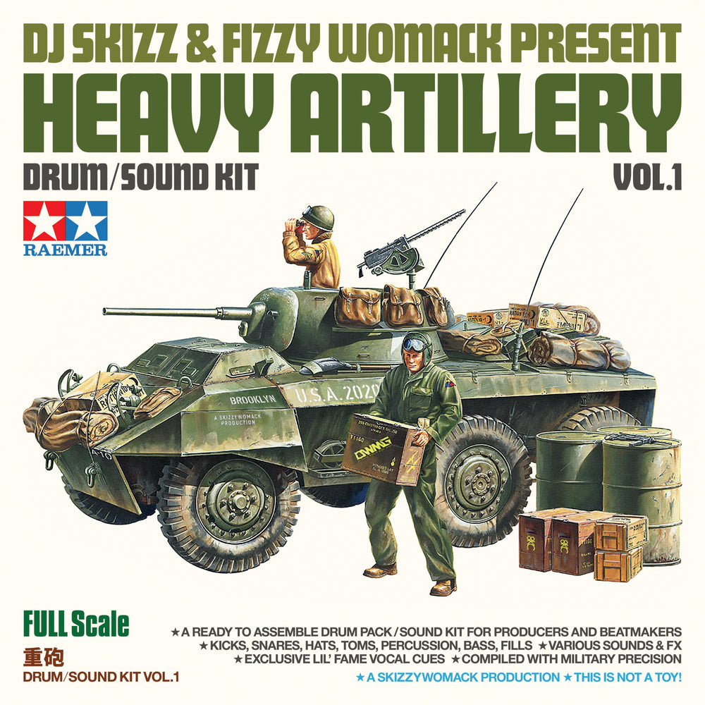 "HEAVY ARTILLERY VOL. 1" (DRUM KIT FOR PRODUCERS & BEATMAKERS)