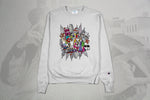 "Smoke" Champion Crewneck (WHITE) - Cleofus Design
